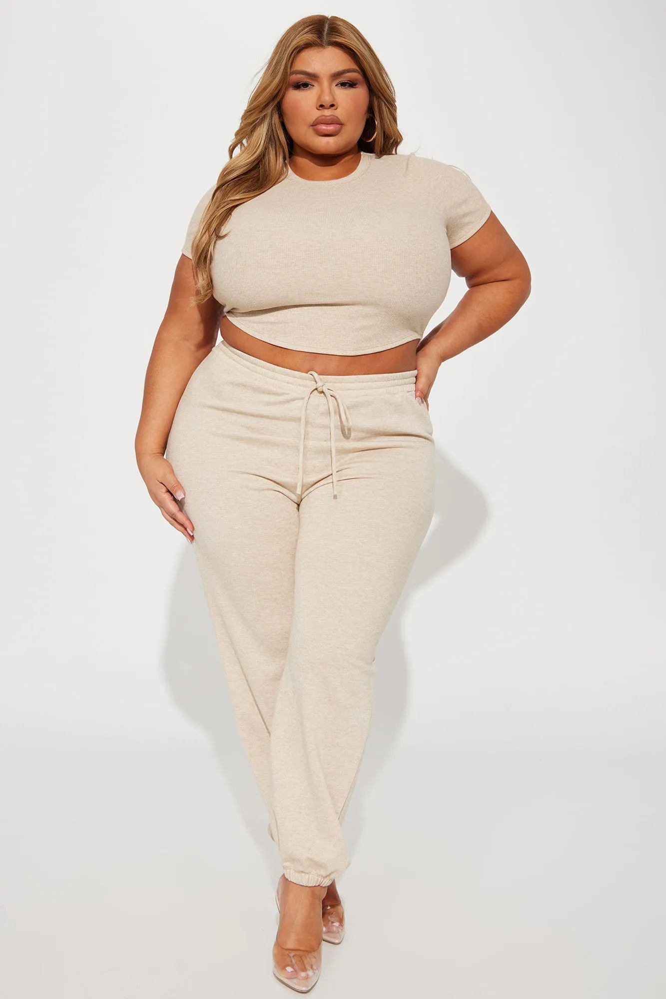 All In Jogger Set - Oatmeal