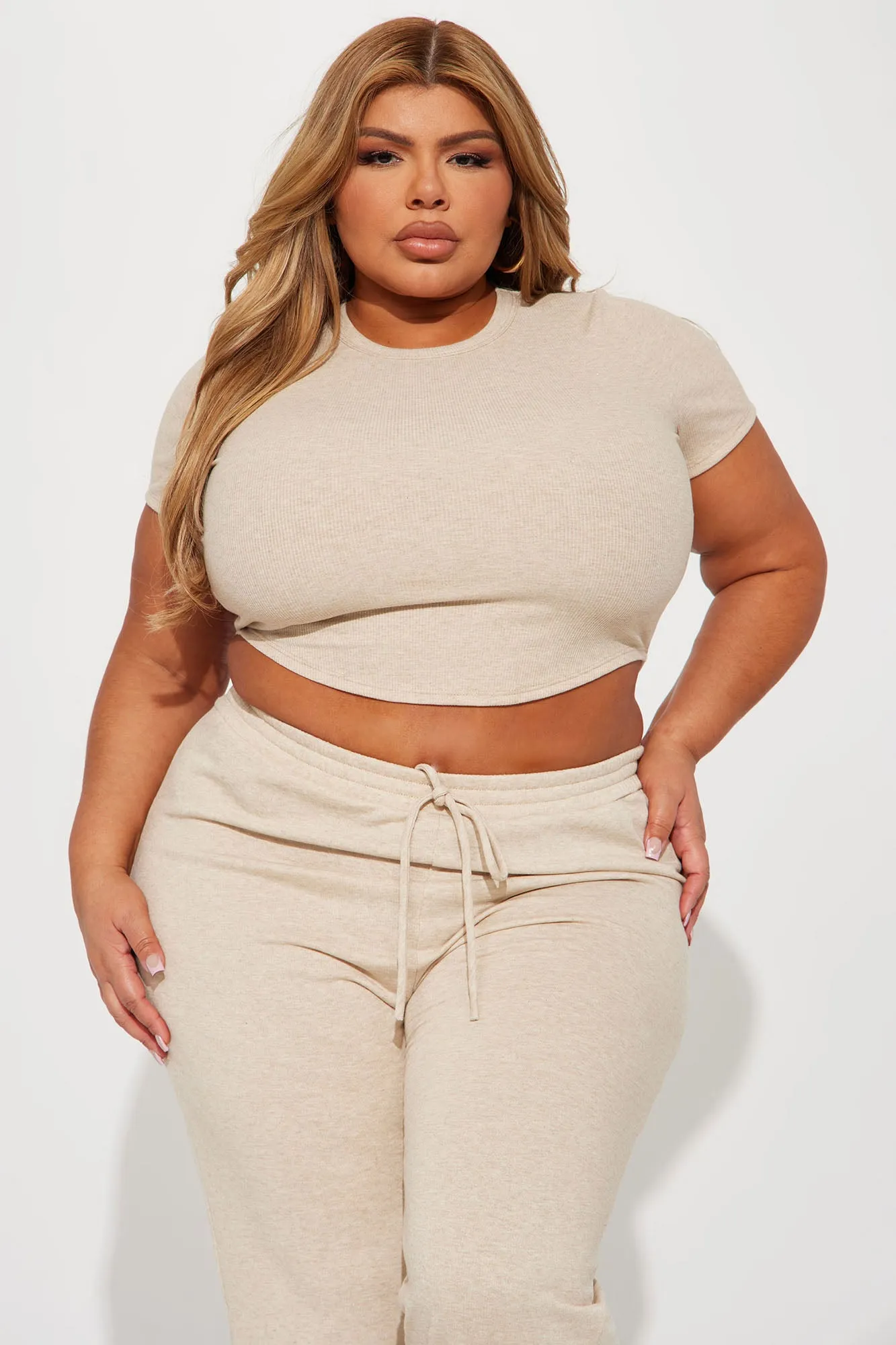 All In Jogger Set - Oatmeal