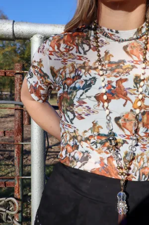 Buckaroo Shorty Mesh Top