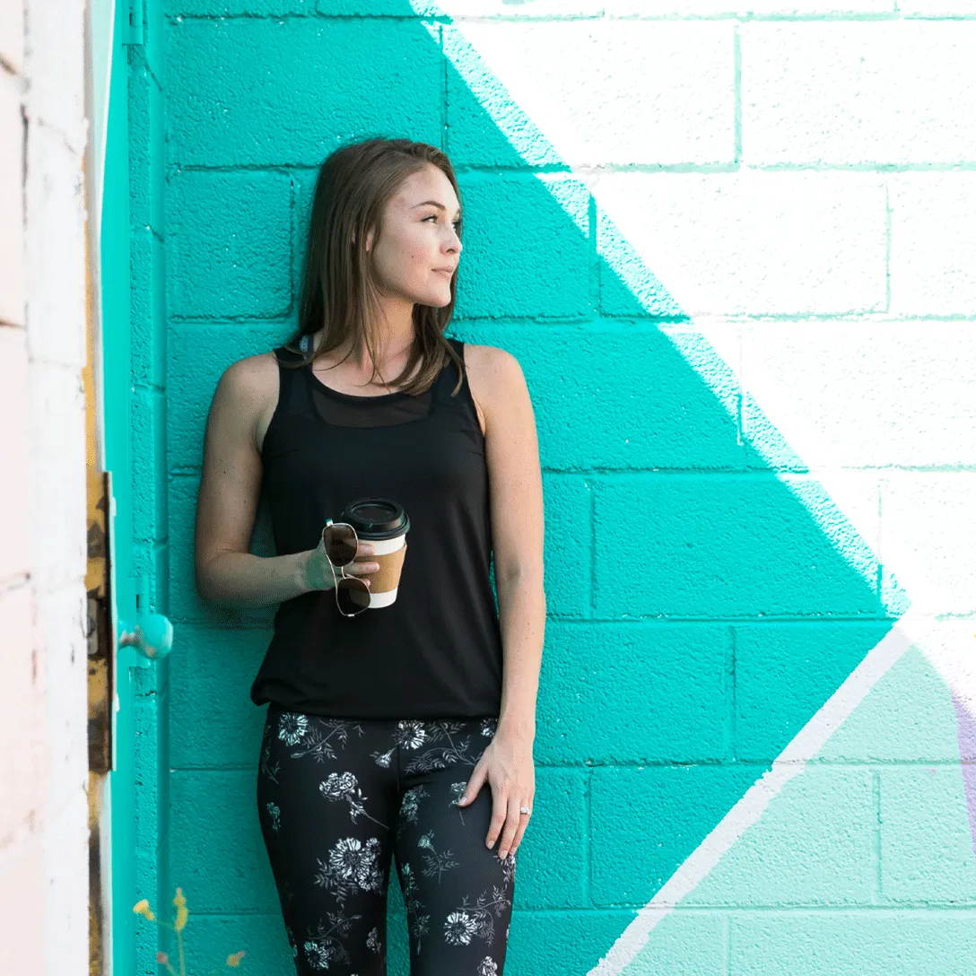 Final Sale Black Sari Not Sorry Tank