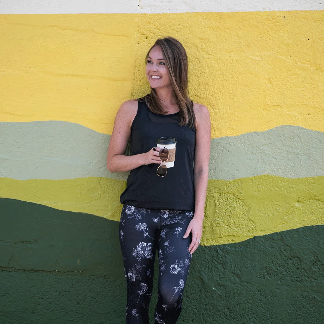 Final Sale Black Sari Not Sorry Tank