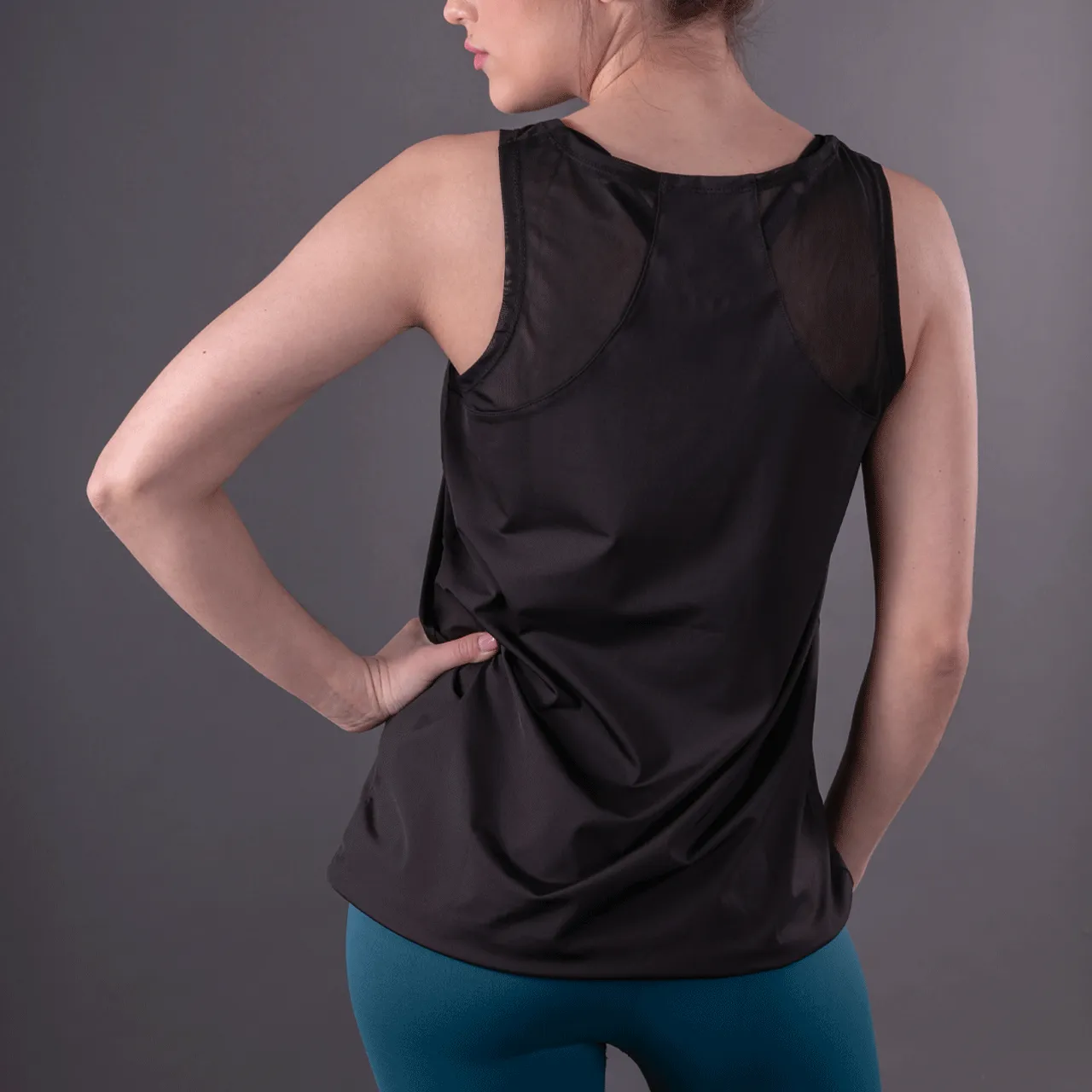 Final Sale Black Sari Not Sorry Tank