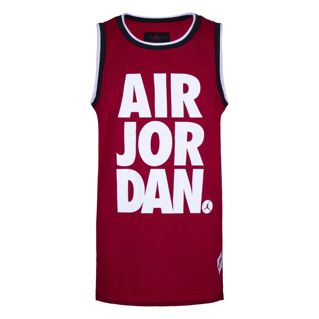 Jordan Jumpman Mesh Jersey Tank Top Gym Red (Big Kids)