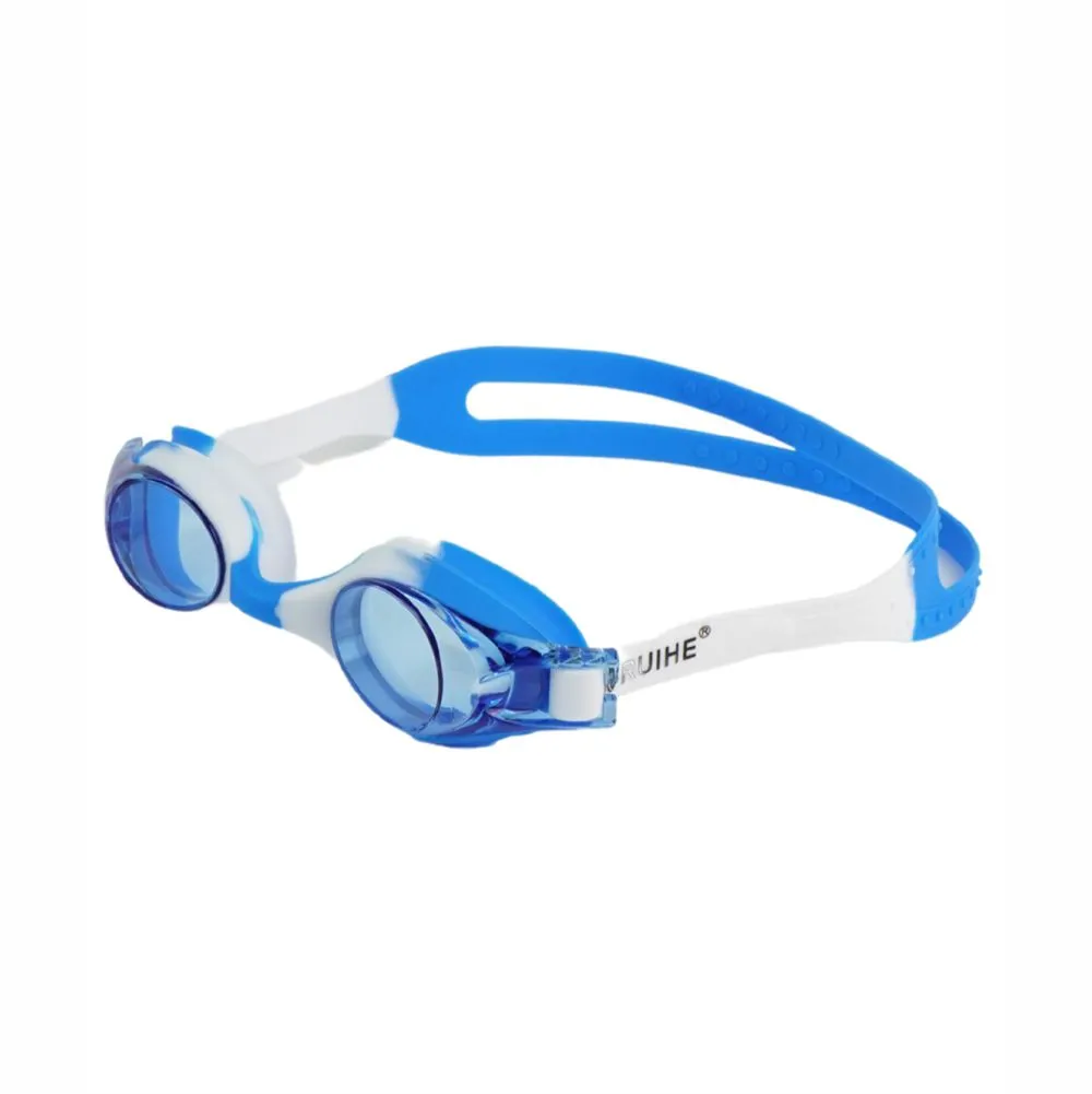 Little Surprise Box ,Tie Dye White with Blue Anti Fog UV Protection Leakproof Design Swim Goggles for Kids, 1yr - 4yrs