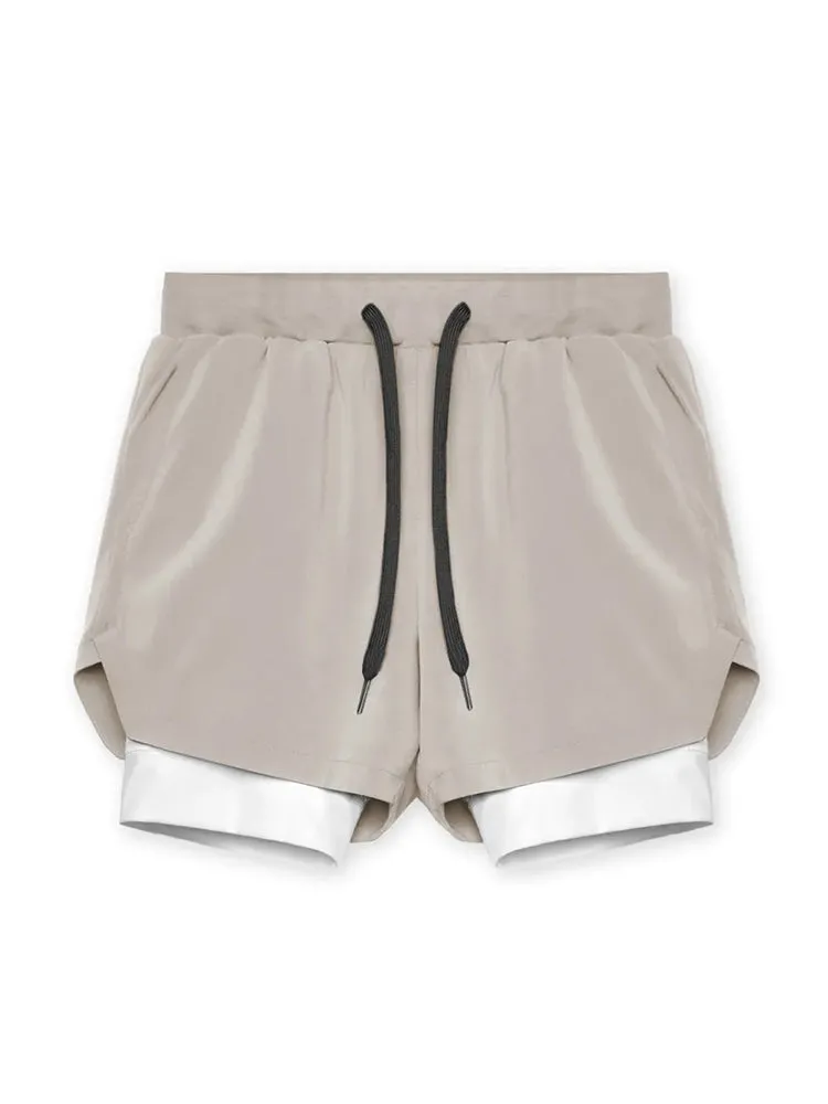 Men's Quick Dry Athletic Shorts With Phone Pockets