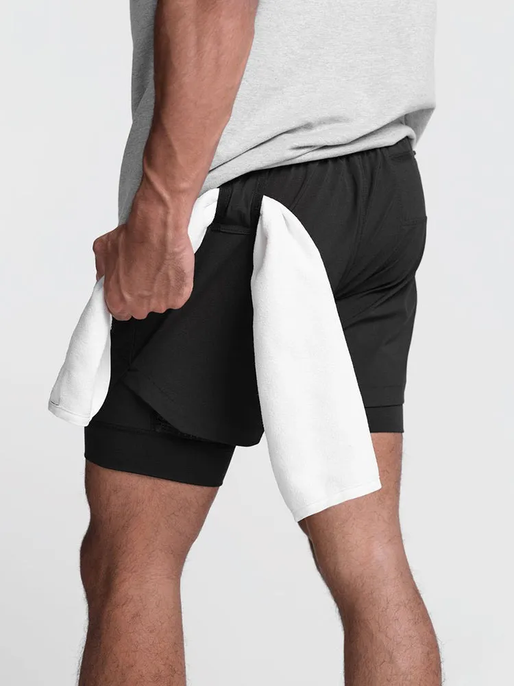 Men's Quick Dry Athletic Shorts With Phone Pockets