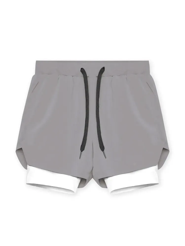 Men's Quick Dry Athletic Shorts With Phone Pockets