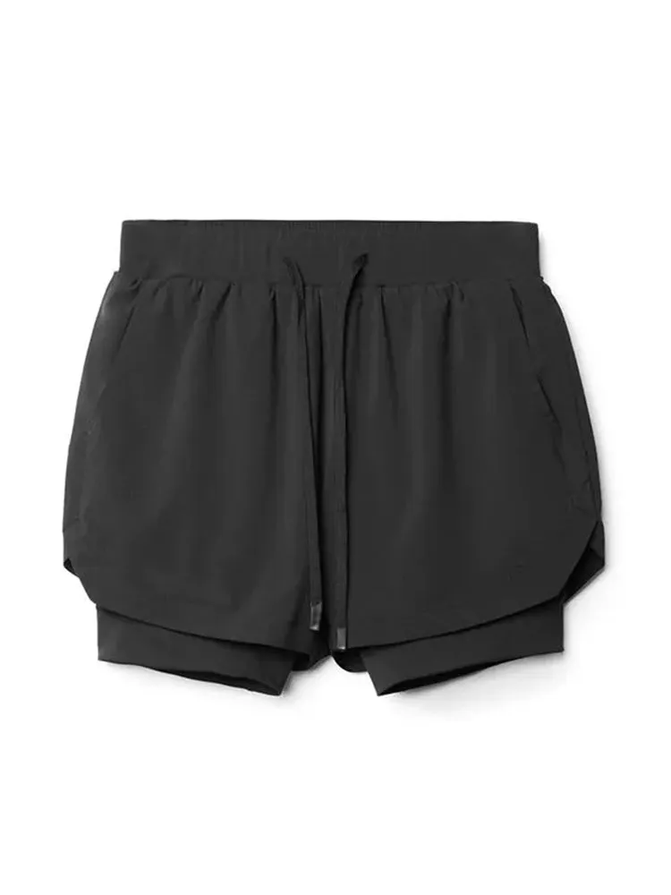 Men's Quick Dry Athletic Shorts With Phone Pockets
