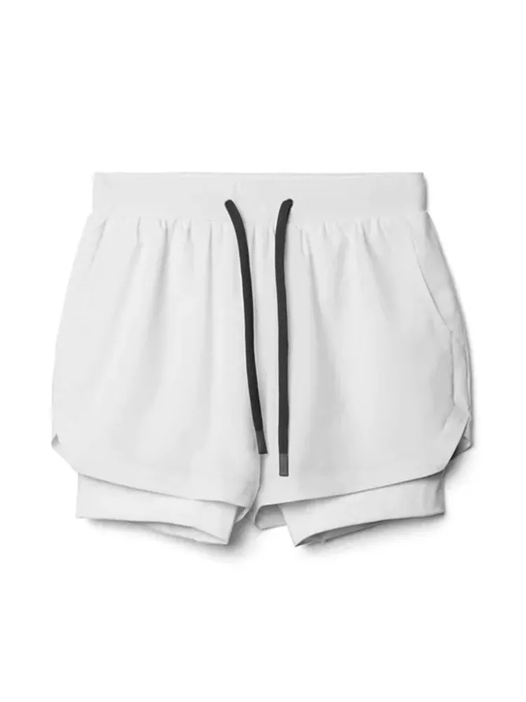 Men's Quick Dry Athletic Shorts With Phone Pockets