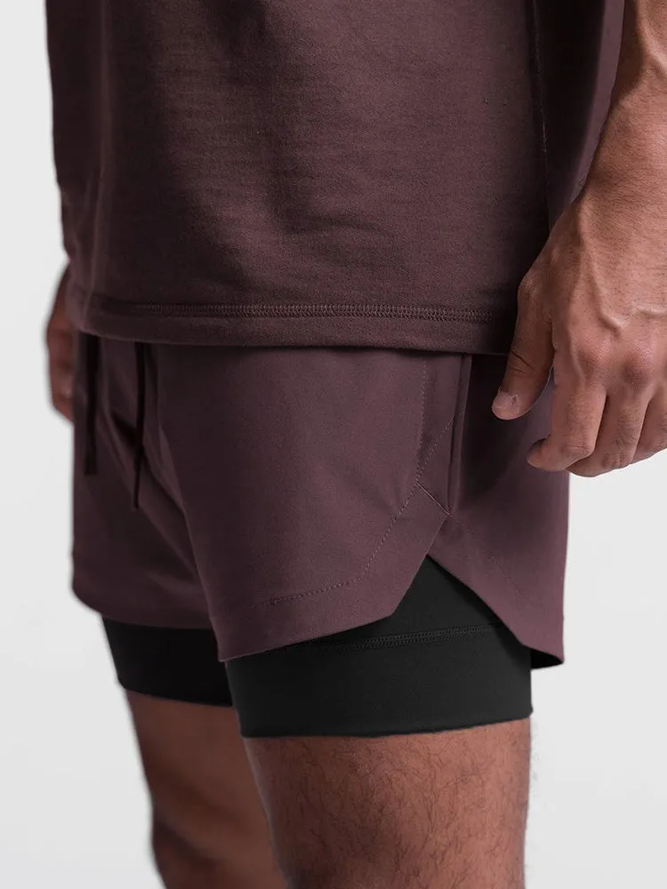 Men's Quick Dry Athletic Shorts With Phone Pockets