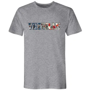 Mens Veteran Soldiers Tee - Grey