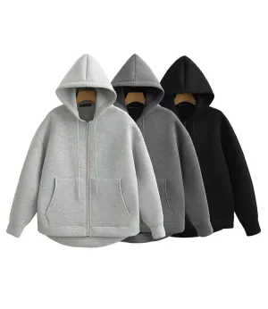 Rebel Zip-Up Hoodie-Casual Streetwear Hoodie for Everyday Wear