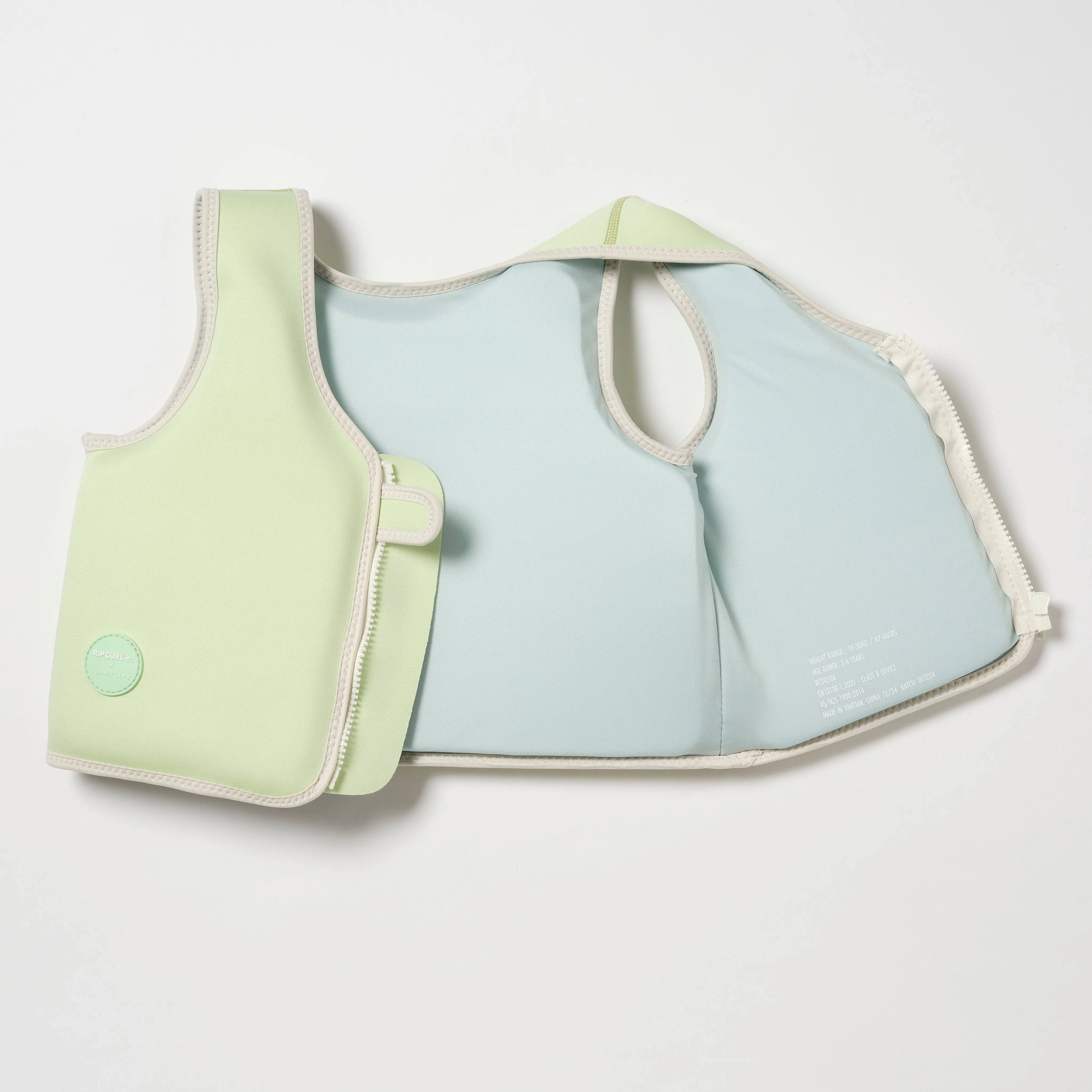SUNNYLiFE Kids Swim Vest  Shred Turtle Aqua