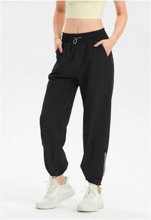 Women's Casual Cinch High Waist Sport Running Jogging Harem Pants Sweatpants Quick Dry Track Trousers
