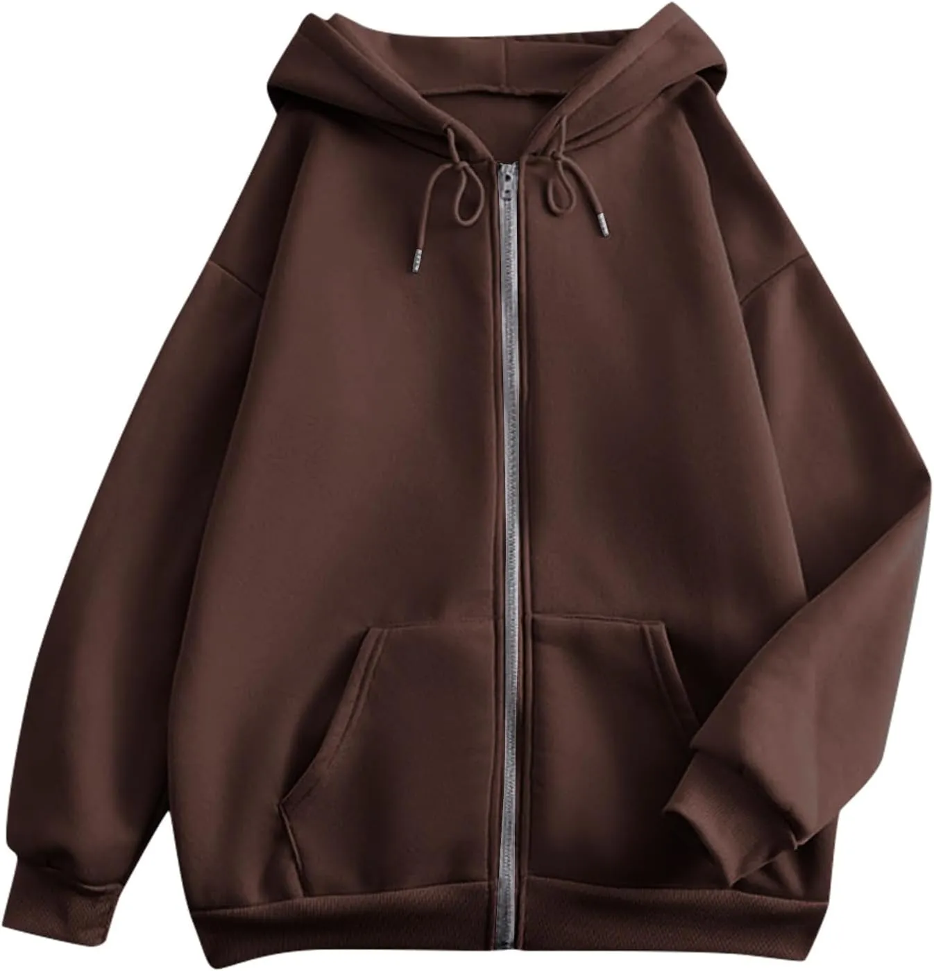 Womens Fall Fashion 2024 Zip Up Hoodies Long Sleeve Sweatshirts Y2K Jackets With Pockets Clothes