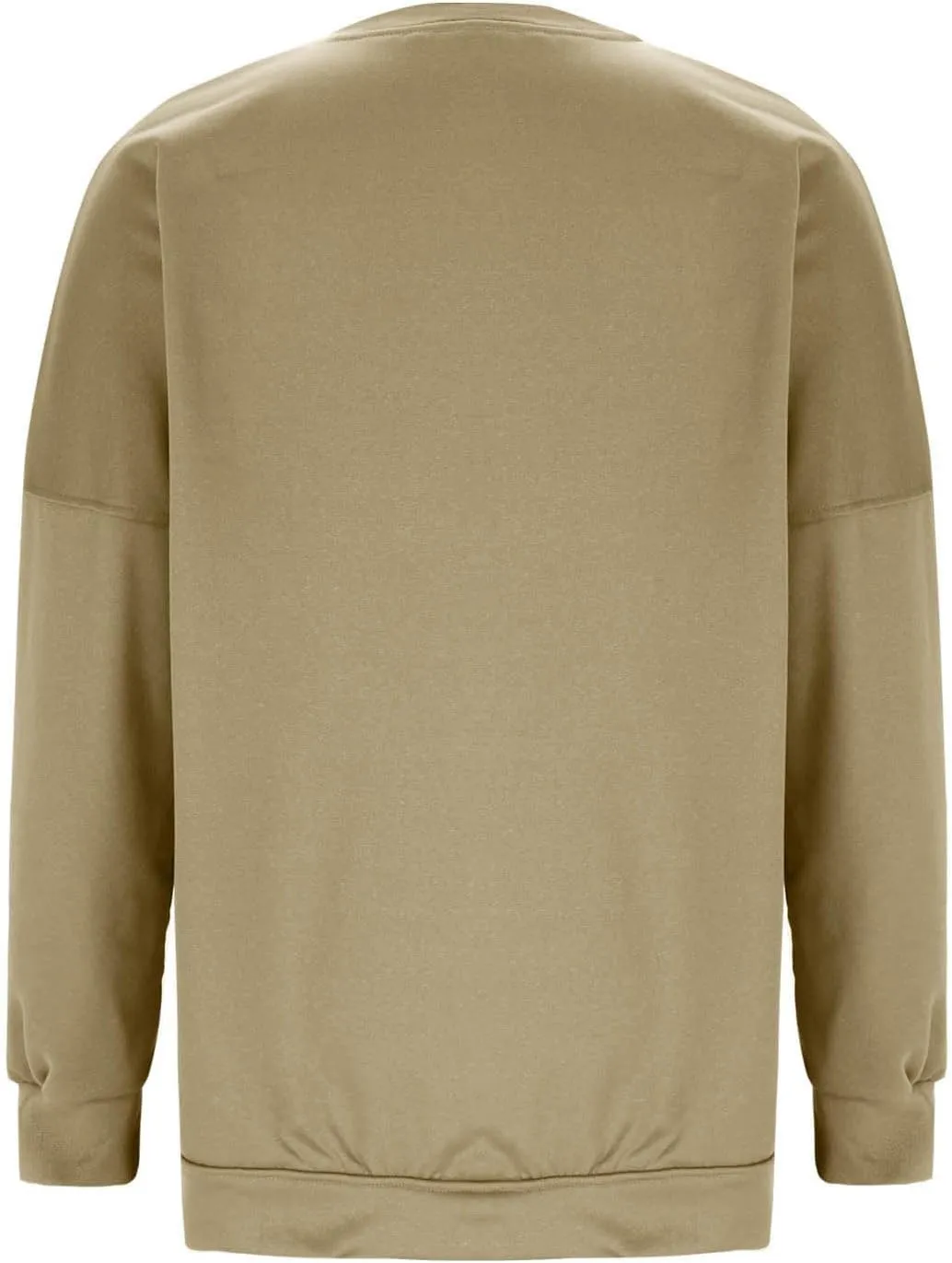 ZDRZK Crewneck Sweatshirts Women Casual Loose Lightweight Thin Fall Outfits Tops Split High Low Hem Long Sleeve Clothes
